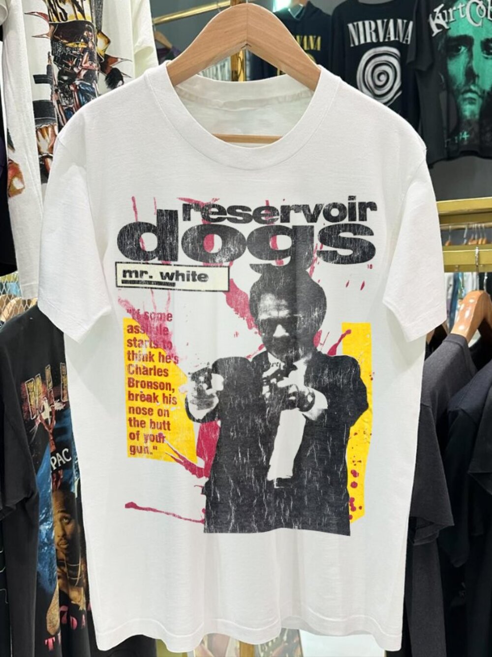 1992 Mr White Reservoir Dogs Promo Rare  White T-Shirt